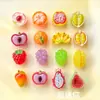 Super Mini Juguetes de Comida en Miniatura de Frutas 3D Resina Pegamento de Crema DIY Aretes Juguetes Fundas de Teléfono Venta al por Mayor Transfronteriza