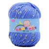 Hilo de Bebé con Puntos de Colores para Tejer a Mano, Hilo de Algodón Leche de Grosor Medio, Hilo de Felpa con Proteína de Seda, Suave y Amigable con la Piel