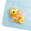 Novos Acessórios DIY de Resina, Acessórios de Cabelo My Little Pony Transparentes que Brilham no Escuro, Pingentes para Sapato Crocs, Ímãs para Celular e Geladeira, Peças de Resina