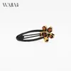 Nueva colección de pinzas para el cabello color café de Wjia: Pinzas dulces y geniales para flequillo, pinzas BB de alta gama, pasadores laterales pequeños con forma de gato y flor de corazón, accesorios para el cabello