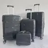 Procesamiento Personalizado de Maletas de Viaje para Comercio Exterior, Maletas de Cabina con Ruedas Giratorias, Juego de Tres Piezas con Logo Personalizado, Fabricante de Maletas