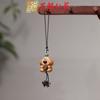 Serie de Cadenas para Teléfono Móvil de Grano de Café de Madera de Durazno Juguete Cultural Oso y Cachorro Accesorios Colgante