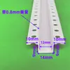 Curva externa em L com formato de arco, dobrável, canaleta em forma de C, borda de pressão para divisória de PVC, formato circular, protetor de canto interno