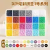 Kit Conjunto de Materiais DIY de Miçangas Fusion Bean de 264 Cores, Brinquedo Educacional Quebra-Cabeça Colorido Completo, 264 Cores Embaladas Individualmente