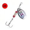 Lentejuelas giratorias 6cm3g multi-patrón Señuelo Luya lentejuelas giratorias compuestas abalorios bajo cebo falso