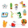 Etiqueta Bordada Computador Cacto Acessórios para Roupa Infantil Acessórios de Grampo Broche Patch Adesivo de Tecido Bordado Desenho para Diário