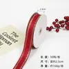 Estilo Novo 2023 Flor de Linho Fita Laço de Natal Fita para Bolo diy Embalagem Fita Vermelha Phnom Penh