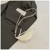 Design Nicho Gola Halter Bolsa Croissant Fofa Tendência de Moda Estilo Mini Cor Sólida Simples Textura de Emenda Bolsa Transversal