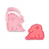 Molde para Galletas de Cachorro con Dibujo de Línea y Patrón de Dibujos Animados 3D para Mantequilla DIY Herramienta Realista para Galletas