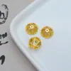 Liga eletroforese alta retenção de cor gaiola de pássaro oca chapéu de flor diy girassol colar pulseira torus acessórios de joalheria