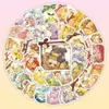59 pegatinas no repetidas lindas de dibujos animados día difuso animación Baokemeng decoración de botella funda de teléfono móvil taza refrigerador pegatinas impermeables