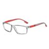 Nuevos lentes de lectura deportivos de silicona con luz anti-azul para hombre y mujer, moda joven, montura de gafas HD para protección ocular, venta al por mayor
