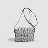 Bolsa Transversal Versátil de Alta Qualidade Geométrica Amazon Bolsa de Mão Tendência Europeia e Americana Bolsa de Ombro Moda Cor Sólida Costura para Mulheres