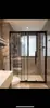 Hangzhou Cabina de Ducha Personalizada Separación Húmeda y Seca Puerta Corredera de Vidrio Acero Inoxidable Celebridad de Internet Minimalista Baño de Cuerpo Entero Integrado