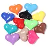 Pingente de Coração Colorido Pintado Pingente de Coração em Formato de Coração Acrílico Pingente de Coração de Pêssego Acessórios de Joias com Contas para Pulseira DIY Corrente de Celular