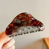 Pinza para el pelo grande y moderna para mujer, elegante y sofisticada, pinza para el pelo exquisita, pinza de tiburón simple para primavera-verano