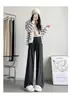 Pantalones Casuales Holgados de Pierna Ancha, Estilo Perezoso, Gruesos, Forrados de Polar, de Cintura Alta, para Mujer, Suaves y Acogedores, para Otoño e Invierno