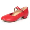 Zapatos de baile latino de doble tira para adultos, zapatos de baile cuadrado, zapatos de baile de suela blanda para mujer, zapatos de práctica, zapatos de baile étnico