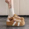 Zapatos Deportivos de Entrenamiento Casuales Alemanes de Venta Caliente para Mujer 2026 Verano Nuevos Retro Rojos Zapatos Deportivos Moda Suela Plana Bloque de Color Zapatos Individuales