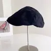 Gorra de Moda con Diseño de Estampado Desgastado Frontal para Mujer, Elegante Gorra de Béisbol Retro de Otoño, Elegante Boina Reversible
