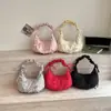 2026 Nova Bolsa de Ombro Único Plissada Estilo Ballet Feminina Doce Menina Nuvem Bolsa de Axila Design de Nicho