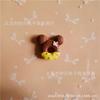 Simulación dona Mickey resina cabeza Mickey diy simulación crema funda para teléfono material de belleza llavero colgante