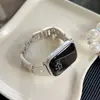 Pulseira de Metal com Anel em Forma de Coração Adequada para Apple iWatch Geração 11 10/987Ultrase