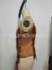 Colete de Camurça Europeu e Americano para Mulheres, Estilo Curto da Moda com Franjas Longas, Cardigã de Botão, Casual e Tendência
