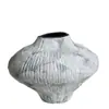 Vaso de Cerâmica Vintage Sala de Estar Arranjo de Flores Jingdezhen Estilo Silencioso Estilo Zen Sala de Chá Corredor Pote de Cerâmica Grossa Decorativo Chinês