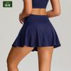 Falda de Tenis Deportiva al Aire Libre Transfronteriza para Mujer Patrón de Fábrica Bolsillo Personalizado Falda de Yoga Cintura Alta Anti-Exposición Falda de Fitness