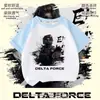 Camiseta de manga corta para niños Delta Force, diseño de Rosa Roja Lobo Dorado Grabado, top ligero y holgado de verano para niños mayores 8