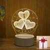 Presente Criativo Luz Noturna 3D para Atividades de Feriado Infantil, Luz Noturna Pequena USB de Natal com Logo Impresso em LED