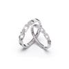 Anillo de pareja de plata esterlina s925 Yongjie Tongxin estilo japonés y coreano diseño simple de nicho anillo abierto para novio y novia