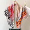 Pañuelo Cuadrado de Falso Seda con Estampado Paisley Retro 70cm Pañuelo de Seda Satinada con Estampado de Cebra Estampado de Castillo Accesorio para Traje Camisa Pañuelo
