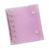 PVC Transparente Glitter Pequeno Fresco A7A8M5 Cinco Furos Caderno de Folhas Soltas Capa de Caderno Bolsa de Armazenamento Porta-Cartões Acessórios