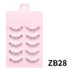 Dingsen Pestañas Postizas Mayoreo Suministro Estable 5 Pares de Pestañas Maquillaje Natural Maquillaje Diario Pestañas Cos