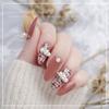 Joyería para Manicura Estilo Japonés Semicírculo Blanco Puro Blanco Roto Perla Perla de Forma Especial Fototerapia Uña diy Perla Pequeña