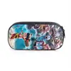 Bolsa para lápices Periférica de Nezha 2 Caja de papelería con estampado de dibujos animados Bolsa de papelería de gran capacidad Bolsa para lápices de poliéster Pequeña, Mediana y Primaria Bolsa de papelería