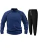 Talla Europea Otoño e Invierno Nuevo Exportación Cuello Alto Manga Larga Jersey Personalizado Estilo Europeo y Americano Casual Terciopelo de Coral Traje Deportivo