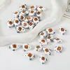 Contas Cerâmicas de Pombo Pintadas à Mão em Três Dimensões, Pulseiras DIY Feitas à Mão, Colares, Acessórios de Joias, Materiais de Contas Soltas, Contas para Pulseiras