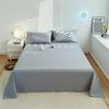 Algodón Puro 100% Algodón Color Sólido Sábana Ajustable Unidad de Una Pieza Dormitorio de Estudiantes Cama Individual/Doble 1.35m m Sábana