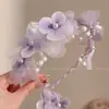 Diadema de alta gama estilo coreano para mujer, diseño de corona alta para hacer que la cara parezca más pequeña, adecuada para uso diario, lavado de cara y maquillaje, con dientes para una sujeción antideslizante