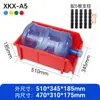 Caja de piezas en ángulo antiestática engrosada, caja de almacenamiento de estante modular, caja para materiales de tornillos de ferretería