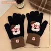 Novas Luvas de Inverno Quentes Criativas Dopamina com Costura Dedos Abertos Tela Sensível Versáteis para Meninas Ciclismo Resistentes ao Frio Luvas de Cinco Dedos