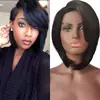 Amazon Explosiones de Moda Europeas y Americanas Peluca para Mujer Cabello Corto Micro-rizado Peluca Recta Parcial