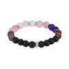 Amazon Transfronterizo Europeo y Americano Piedra Natural Cristal Rosa Amatista Ojo de Tigre Pulsera Tendencia de Moda Pulsera para Damas Venta al por Mayor