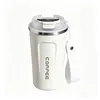 Taza de Café Portátil de Aspecto Elegante, Termo de Acero Inoxidable 304, Vaso de Agua Simple para Oficina con Tapa, Taza Antifugas