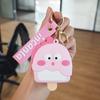 Lindo Monedero de Silicona con Forma de Helado de Dinosaurio de Dibujos Animados, Llavero Creativo de Celebración de Internet, Monedero Mini con Colgante de Almacenamiento para Mujeres