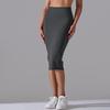 Liquidação: Saia Midi Esportiva Casual com Fenda para Mulheres, Ajuste Slim, Amiga da Pele, Alta Elasticidade