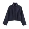 Comercio Exterior 2026 Otoño Nuevo Moda Casual Europea y Americana para Mujer Chaqueta Bomber Abrigo Top para Mujer F612701